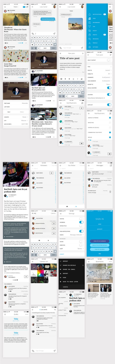 iOS Ui kit Psd Free
